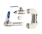 Divers types de valves ls bilodeau inox, valve bec verseur inox, valve transfert bille inox, valve papillon