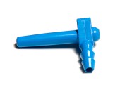 blue spout for tubes 5-16, plastech spout, maple tubing spout, maple 5-16 tubing 19-64 spouts, 19-64 blue spout, plastic spout LS Bilodeau