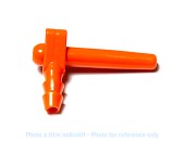 orange spout for tubes 5-16, plastech spout, maple tubing spout, maple 5-16 tubing 1-4 spouts, 1-4 blue spout, plastic spout LS Bilodeau