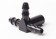 Black T plug female short black closeup H ERAH20715 LS Bilodeau Tee-plug female short black ERAH20715, T-plug plastic LS Bilodeau, Maple 5-16 tee, tubing Tee fitting, T-plug Plastech, tubing hardware T plug LS Bilodeau