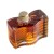 50 ml American flag glass bottle, view 2 50 ml American flag bottle, glass maple syrup bottle, alternate view, decorative USA bottle, maple product packaging