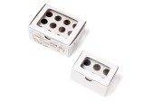 boîtes cornets érable 6 et 12, boîte blanche 6 cornets, boîte illustrée 12 cornets, emballage produits d’érable, boîte carton avec fenêtre, emballage acéricole