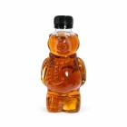 bouteille ours sirop d’érable, bouteille verre ours, bouteille décorative érable, bouteille cadeau sirop d’érable, emballage produit érable, bouteille fond blanc