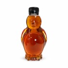 bouteille pingouin sirop d’érable, bouteille verre pingouin, bouteille décorative érable, emballage cadeau acéricole, produits d’érable, bouteille fond blanc