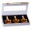 Coffret Cabane à sucre pour sirop d’érable ouvert coffret cabane à sucre ouvert, boîte 3 bouteilles sirop d’érable, bouteilles feuille érable, emballage cadeau, coffret dégustation sirop