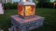 Cubic BBQ fire pit on pedestal cubic BBQ fire pit, stainless steel outdoor fire pit, wood burning fire pit, outdoor BBQ, patio fire pit, cooking grate, LS Bilodeau outdoor equipment
