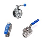 Divers types de valves ls bilodeau inox, valve inox, valve bille inox, valve papillon