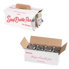 boxes for 8 maple syrup cans, cardboard can case, handled can carrier, maple syrup packaging, syrup can box, cardboard carrier, LS Bilodeau, Quebec