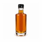 Noble round maple syrup bottle, round glass bottle, black cap, decorative maple syrup bottle, maple syrup packaging, gift bottle