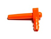 orange spout for tubes 5-16, plastech spout, maple tubing spout, maple 5-16 tubing 19-64 spouts, 19-64 blue spout, plastic spout LS Bilodeau