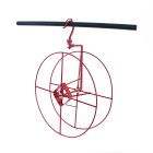 vertical 5-16 maple tubing winder, swivel hook tubing reel, twist free tubing deployment, foldable maple tubing reel, sugar bush tubing installation