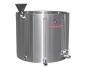 Round jacketed stainless tank for maple syrup 