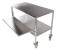 table haut droit inox